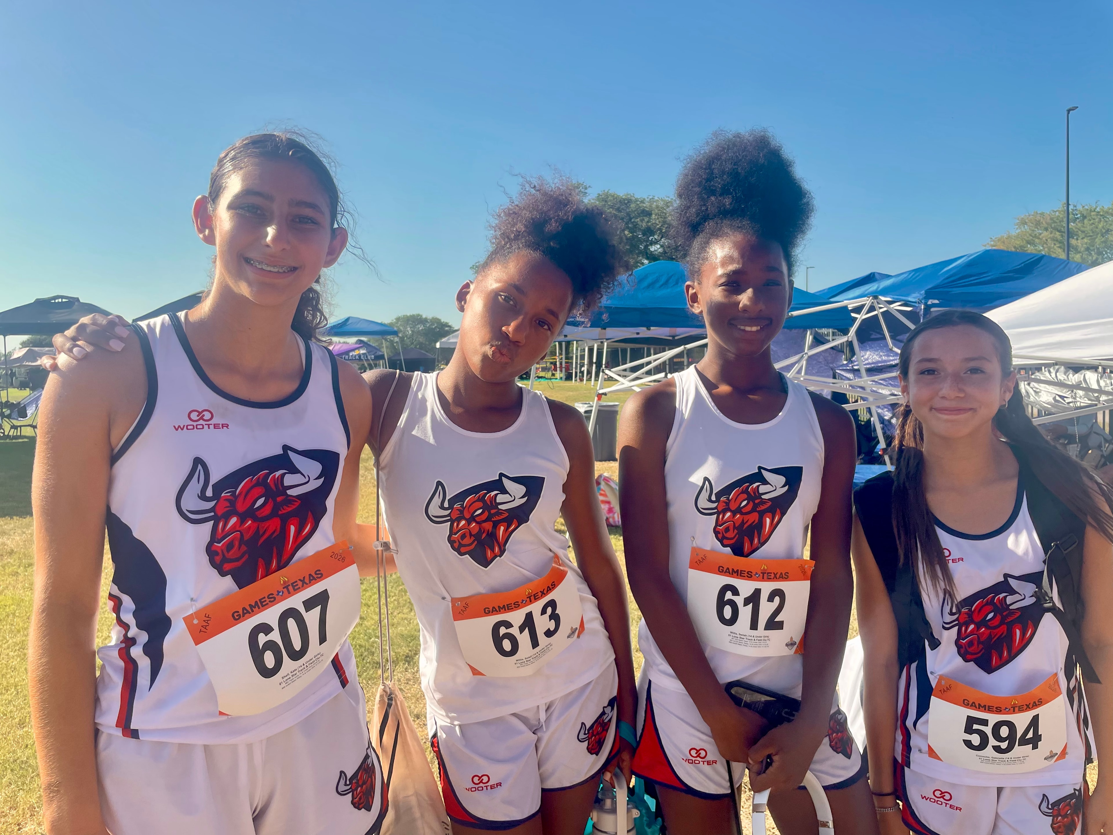 14U Girls 4x400m Relay team — 7th place overall and PR at 2026 TAAF State Championship